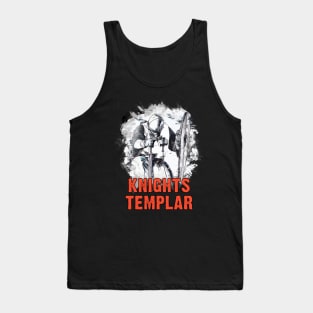 ✞ Knights Templar ✞ Crusaders Warriors ✞ Red White Black Edition Tank Top